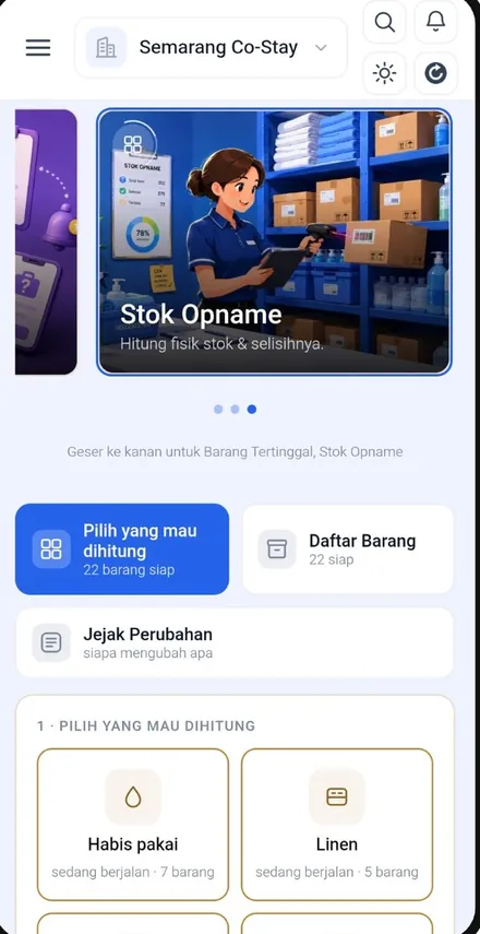 Layar Stok Opname